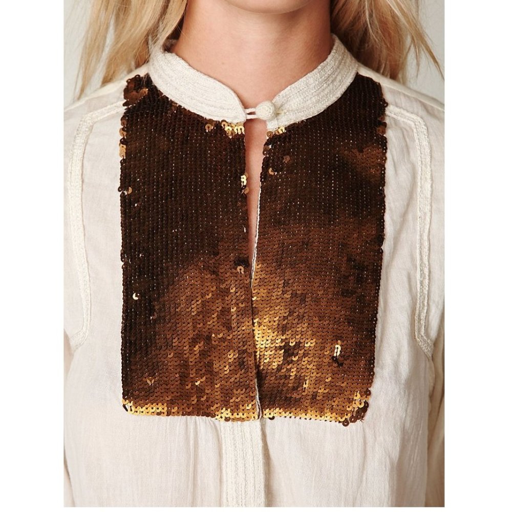 Fp New Romantics Sequin Button Down - image 2